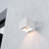 Oprawa ścienna solarna V-TAC 9W LED COB biała kostka 15x15cm IP65 czujnik ruchu VT-409CCT 3000K-4000K-5000K 800lm